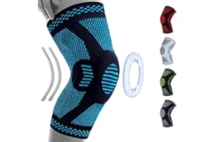 360 RELIEF Kniebandage Männer Damen - Kniestütze mit Gelenk Stabilisierung & Gel-Polster für Meniskus, Sport, Joggen, Kraftsport, Laufen - 1 Stück Patella Knieschützer mit Wäschenet