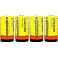 ENCORE Rechargeable C Batteries 5000mAh Ready2Charge C Size Battery with Storage Box, Pack of 4