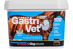 NAF Five Star GastriVet 2kg – Advanced Gastric Supplement for Horses – Supports Stomach Lining, Gut Health & pH Balance – With Prebiotics, Probiotics & Postbiotics