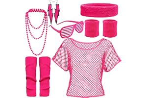 pclapora 80-tals 90-tals outfit dam retro träningsoverall kostym 7 stycken