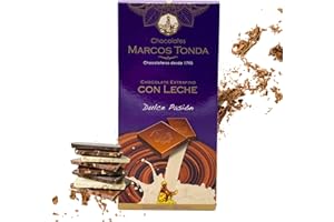 Chocolates Marcos Tonda – Chocolate Con Leche Gourmet | Chocolate Con Leche Extrafino 130g | Chocolate Gourmet | Chocolates Originales Para Regalar | Desde 1793