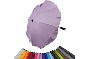 BAMBINIWELT BY RAFAEL K. BAMBINIWELT - Parasole parasole per passeggino, passeggino, passeggino, modello universale UV50+, colore: Lilla