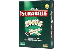 IDEAL Scrabble Cards: the fast, fun way to make every word count, with 3 ways to play! , Classic Games , For 2-4 Players , Ages 10+