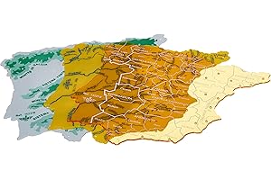 CSP 152218 - Pack de 3 plantillas con diseño mapa España, 22 x 18 cm