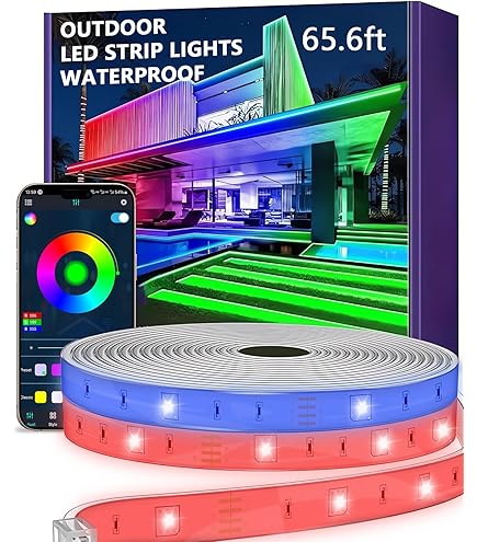 CILIENG LED Strip 5M, IP65 RGB LED Band Waterdicht