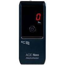 Promillemessgerät Für Privat ACE II Basic Plus Alkotester – Testsieger Der TU Wien, 99% Genauigkeit, Elektrochemischer Sensor Alkoholtester Polizeigenau