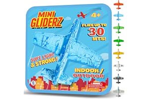 ANCORY Foam Glider Planes for Kids - Airplane Toy Flying Gliders 30m Range - Water Floating Lightweight Outdoor Toys (Blue)