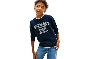 Tommy Hilfiger Tommy Faded Print Sweatshirt Kb0kb10337 Felpa Pullover Bambini e Ragazzi