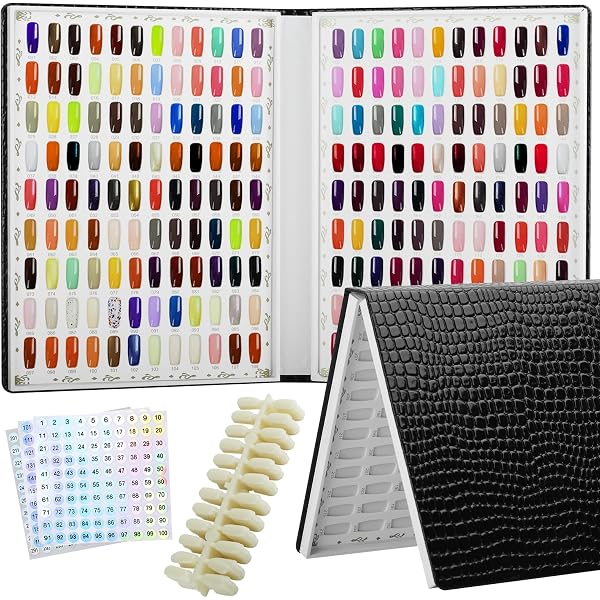 Nagelfarben-Display-Karte – Mit 120 Fächern, Magnetischem Verschluss, Für Nagelstudio, Salon Oder Zu Hause