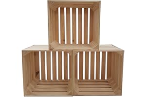 Odolplusz Drewniana skrzynka na wino, 40 x 38 x 30 cm, naturalne drewno, 1 sztuka