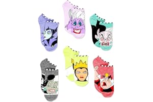 Disney Villains Teen Lot de 6 paires de chaussettes pour femme (adolescent/adulte)