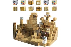 Uiczdry Blocs de Construction Magnétiques,Kit Build Mine Magnet World,Jeux Sensoriels Stem pour Enfants,Jouet Magnétique pour Enfants à Partir de 3 Ans,Cadeau pour Garçons Filles,2.5CM/Pièces