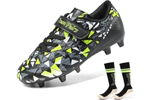 DREAM PAIRS Boys Football Boots Shoes Kids Girls Soccer Athletics Sport Shoes Teenager Indoor Outdoor Sneakers for Unisex