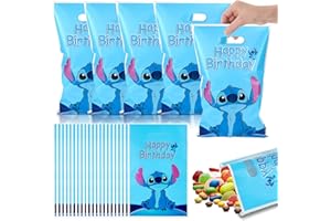 BGTLJKD 50 Pezzi Sacchetti Compleanno Bambini, Sacchetto per Caramella, Sacchetti Regalo, Sacchetto per Caramella e Biscotto Sacchetti di Regalo per Bambini Feste di Compleanno