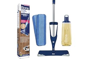 Bona Spray Mop Premium para Suelos de Madera aceitados, 2X Recambio mopa de Microfibra Lavable