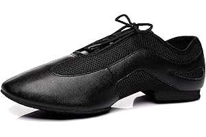 MINITOO Men's Latin Ballroom Lace-up Breathable Mesh Synthetic Sport Practics Dance Shoes L400