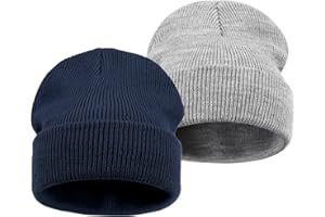 DRESHOW Toddler Beanie Kids Winter Hats Children Soft Knit Unisex Hat for Baby Boys Girls Warm Cap Beanies for 6 Months-7 Years