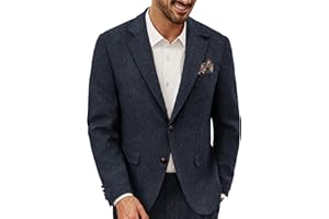 PJ PAUL JONES Sakko Herren Vintage Wollmischung Tweed Blazer Regular Fit