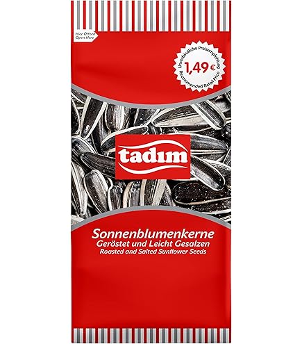 TADIM - Roasted & Salted Black Sunflower Seeds (1 X 270g) / Sunflower