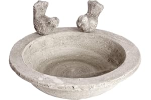 HILL INTERIORS Hill 1975 9029 Bird Bath Large, STONE, Multi-Colour, One Size