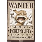 GB eye - Wanted Luffy Wano Poster (36 x 24 inches)