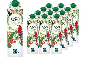 Dr. Antonio Martins - Coconut Water Pur | 100% Bio-Cocoswasser I Natürlich Erfrischend I Ohne Zusatzstoffe I Vegan I Bio | FAIRTRADE (12x 1000 ml)