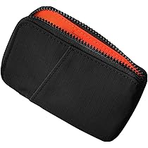 VULKIT Minimalistische kleine portemonnee met ID-venster, RFID-blokkering, waterdicht, met ritssluiting voor ID-kaarten, no, Minimalistisch