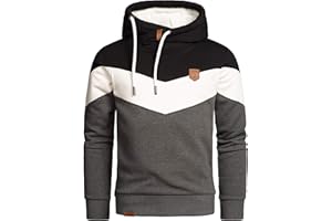 Amaci&Sons Herren Basic Kapuzenpullover Sweatjacke Pullover Hoodie Sweatshirt 4052