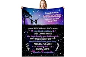 ‎G-DAKE G-dake Beste Freundin Geschenke Decke, Freundschaft Geschenke für Freundin BFF Schwester Geburtstagsgeschenk Freundschaftsgeschenke Geschenkideen Flauschige Kuscheldecke für Freundin 150x200cm