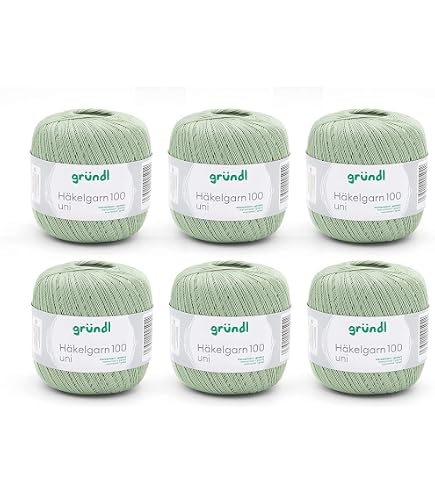 Cotone per Uncinetto numero 8 Filo di Scozia Gomitolo da 100 gr (VERDE