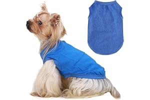 DIELIANHUA Gilet Rafraîchissant pour Chien,Gilet de Refroidissement pour Chien, Gilets pour Chiens Frais Et Confortable pour L'Été, Adapté Aux Chiens de Petite Et Moyenne Taille/Bleu M