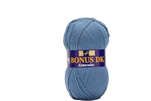 Sirdar Hayfield Bonus DK, Lana, Azul Océano (609), 100 g, 280