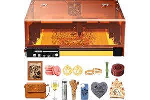 Woxcker Machine de gravure laser L2 MAX 10 W avec boîtier CNC 0,01 mm Haute précision Gravure laser et découpe pour bois, métal, verre, convient aux débutants