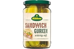 Kühne Cornichons Coupés en Lamelles pour Sandwich 330 g