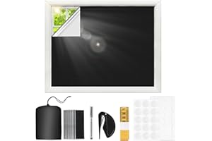 Kasanni Tende Oscuranti Per Interni, Tenda Oscurante da Interno, Tenda Oscurante Finestra, Oscurante Portatile Isolanti Tende Termiche per Camera da Letto, Mansarda, Auto, Viaggi (2×1,45M)