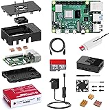 Bqeel Raspberry Pi 4 Model B 2GB RAM Starter Kit, MicroSD 64GB, RPi Barebone con Accessori Micro HDMI, Custodia…