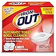 Iron OUT Automatic Toilet Bowl Cleaner, Repel Rust and Hard Water Stains with Every Flush, Household Toilet Cleaner, Pack of 1, 6 Tablets, White
