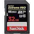 SanDisk 32 Go Extreme PRO SDXC, carte mémoire, jusqu'à 170 MB/s UHS-I Classe 10, U3, V30