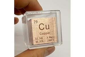 1inch Copper Cube Element Metal Density Cube Homostarry 99.95% Purity Teaching Tool, Gifts for Students Teacher Science Chemistry Lover, Material Hobby Collection, DIY, Lab Experiments (Copper)