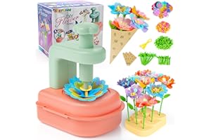 Jofuni DIY Flower Bouquet Kit for Girls – Arts and Crafts for Kids Ages 4-8, Fabric Flower Making Kit for Kids, STEM Toys for 5+ Year Old, Birthday Gifts for 4 5 6 7 8 Year Old Girls