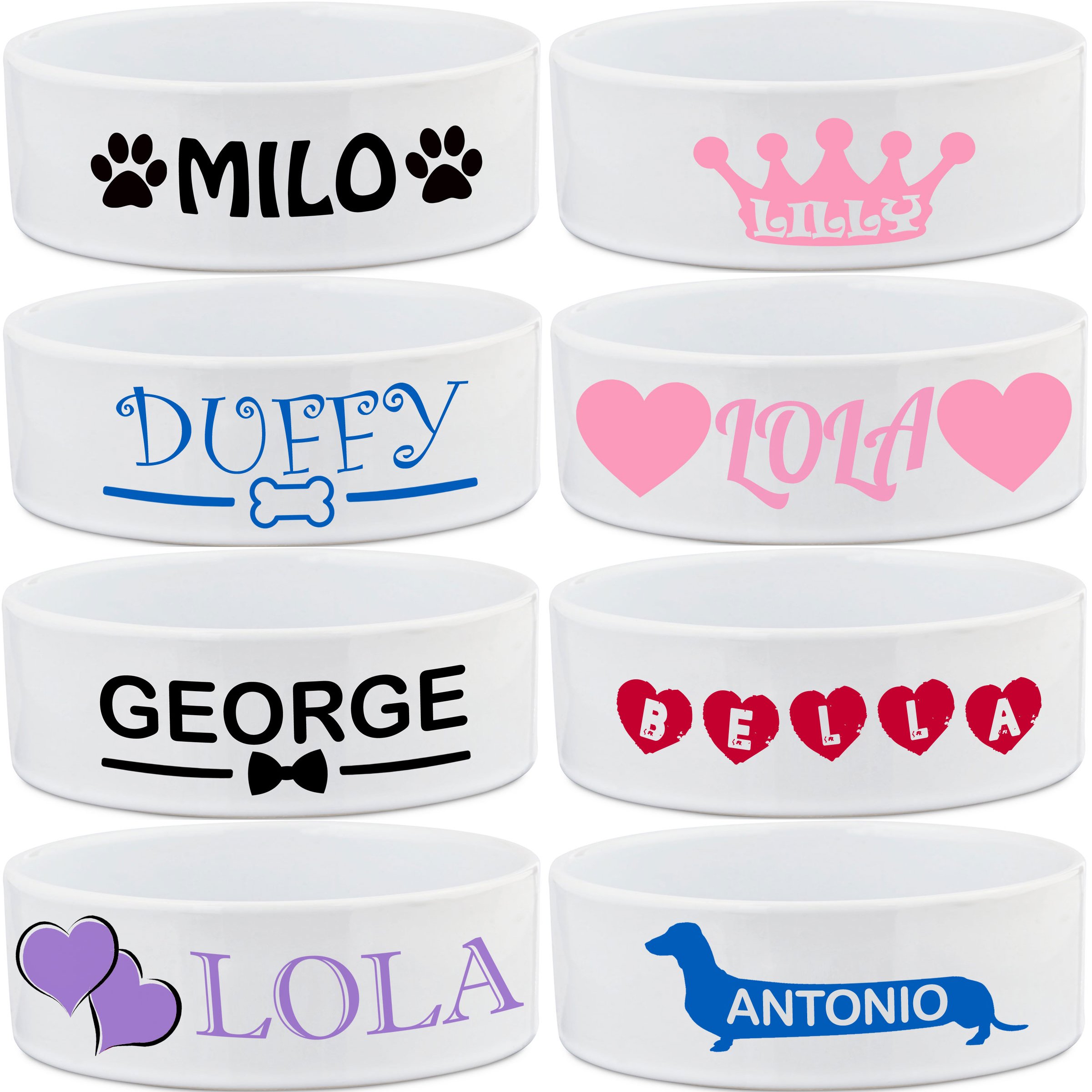 Personalised Dog Bowl Design Your Own Custom Pet Bowls With Name