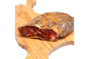 SAPORI MEDITERRANEI Soppressata Piccante Calabrese 350g - Specialità Gastronomiche Perfetta Per Aperitivi, Panini, Affettati e Ceste Regalo