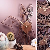 Fox Clock. Geometric Wooden Fox Clock. Fox. Perfect for fox lovers. Ideal gift for fox osessives. Fox your friends with...