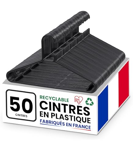 Iris Ohyama Cintre En Bois En Gros Lkw Ogechi 10 Cintres Plastique Transparent à Paillettes - Antidérapants 40cm Cintre En Bois Grossiste Cintre Noir