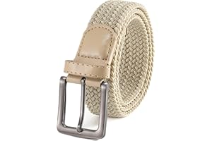 BOZEVON Cinturones Elasticos Tejidos - Cinturón Elástico Tejido Trenzado para Hombre Mujere