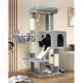 Globlazer Scratcher for Cats with Large Nests Padded Platforms Basket Scratching Board Sisal Plush Toy, Stable Scratching Tre