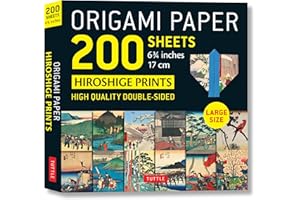 Origami Paper 200 sheets Japanese Hiroshige Prints 6.75 inch: Large Tuttle Origami Paper: High-Quality Double Sided Origami Sheets Printed with 12 ... (Instructions for 6 Projects Included)