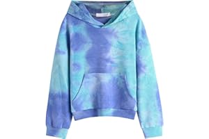Arshiner Fille Sweats à Capuche Batik Enfant Hoodie Manches Longues Mode Décontractée Automne Hiver Capuche Sweatshirt pour Filles