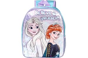 Flickors barnryggsäck skola och resväska för barn, Fryst - Believe, En storlek