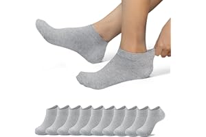 EKSHER Skarpetki damskie bawełniane krótkie letnie skarpety męskie 10 par skarpety sportowe skarpety do biegania skarpety tenisowe skarpety trekkingowe